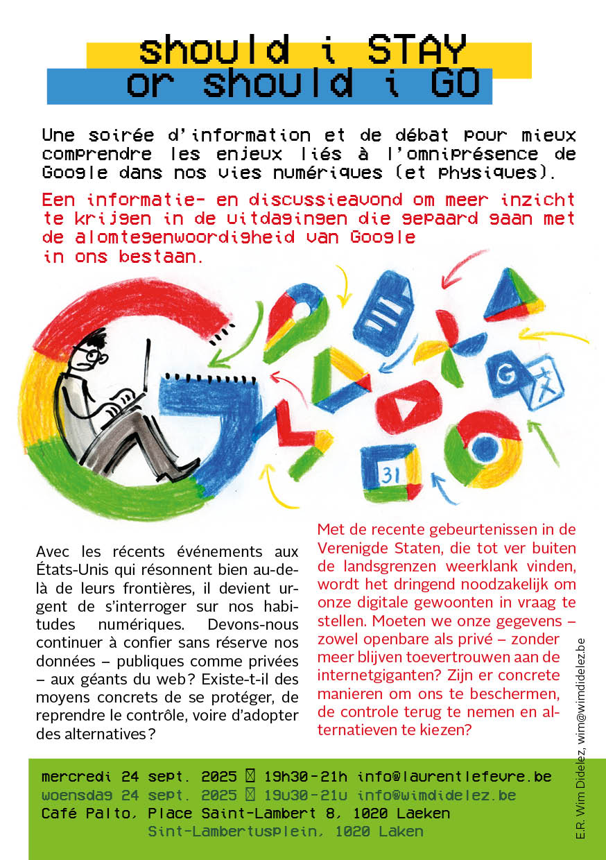 Conférence du 24 septembre au Café Palto